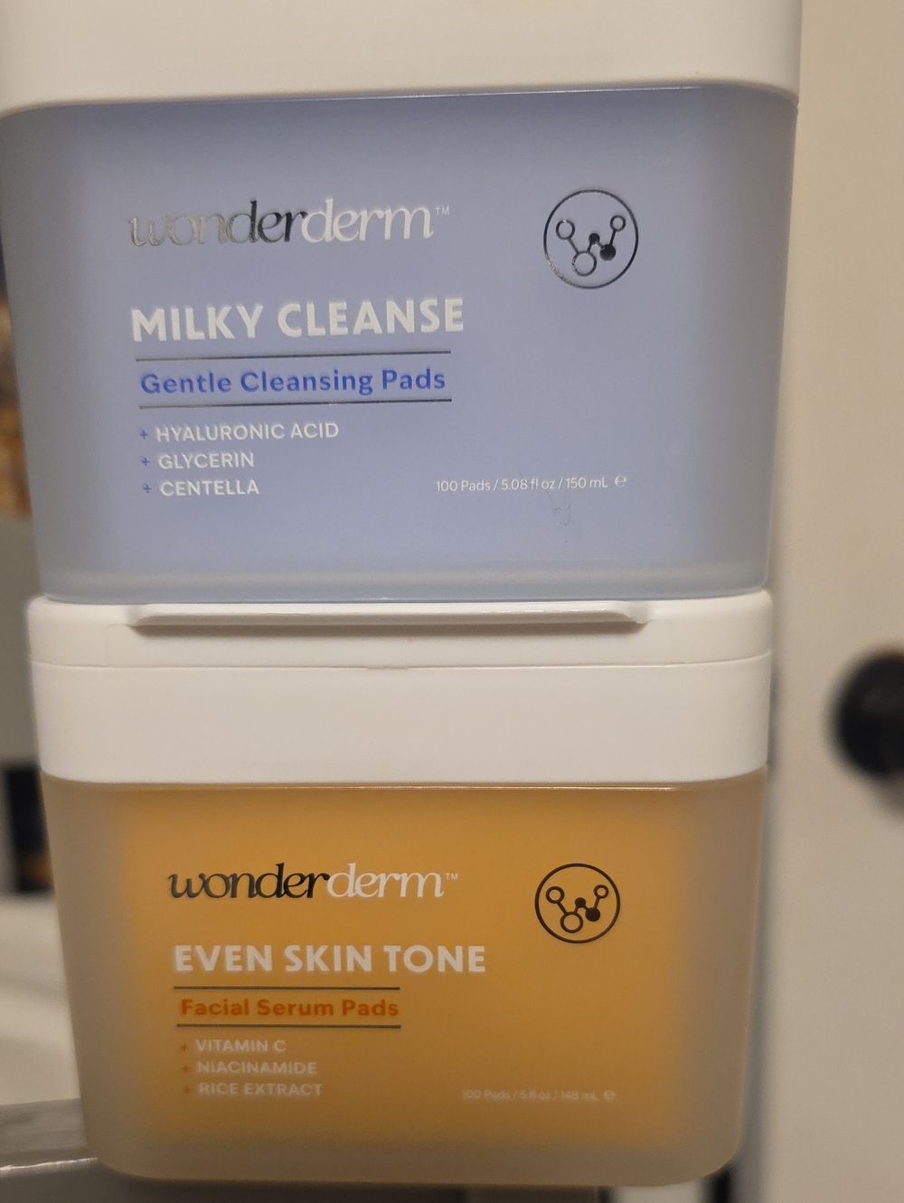 Ulta Beauty Wonderderm Milky Cleanse & Even Skin Tone Pads - Blue & Orange